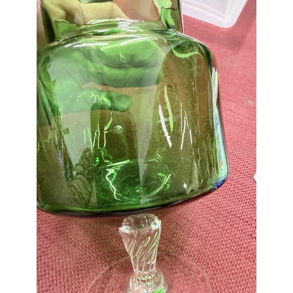 Vintage 1960's Empoli/Rossini Italian Green‎ Dish No Lid